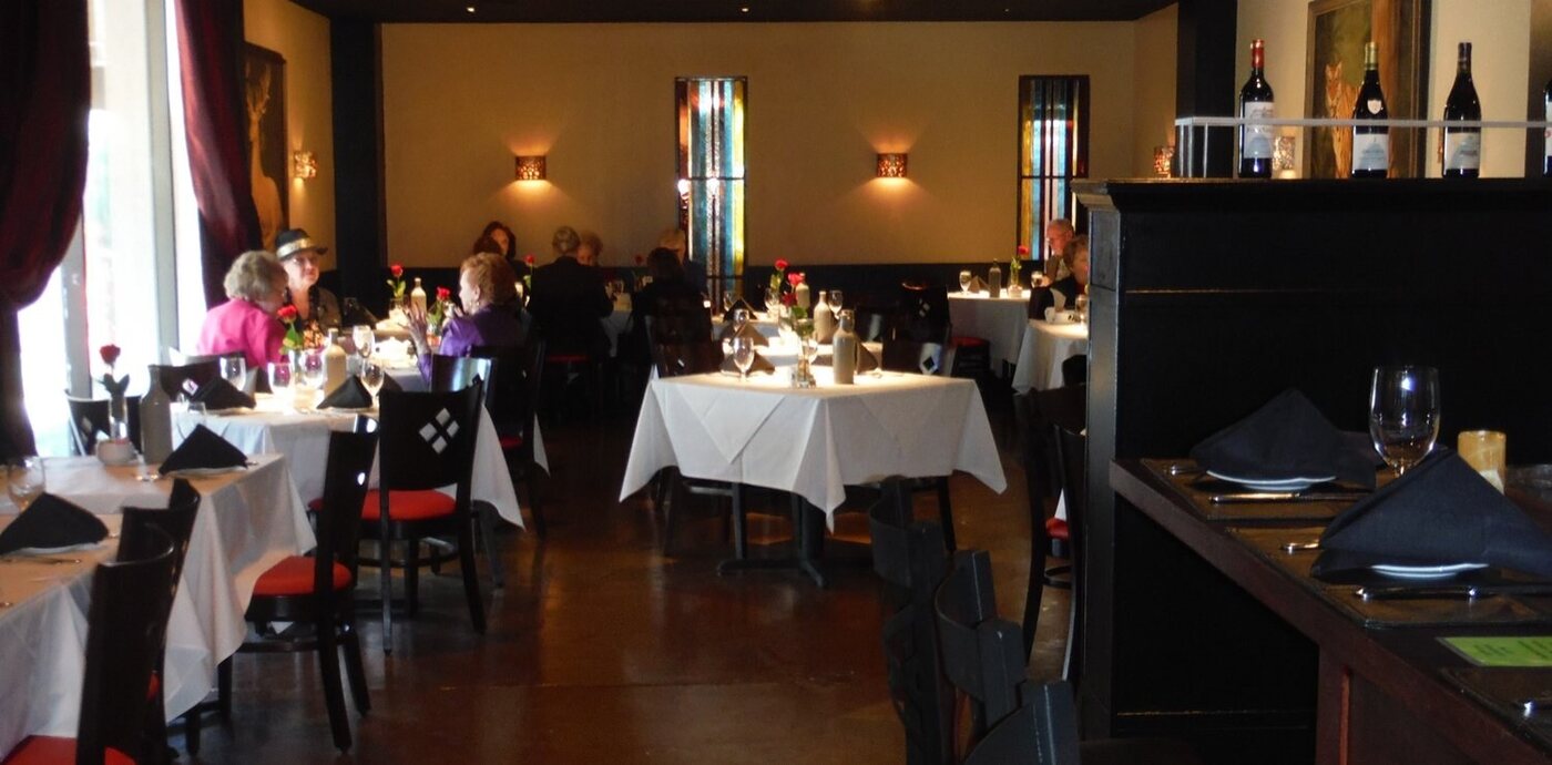 The private dining room at Frederick's Restaurant